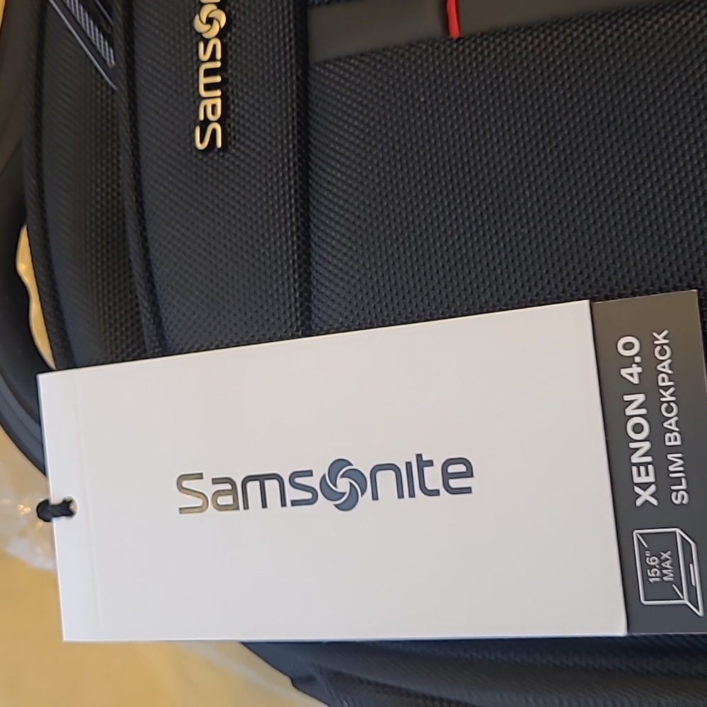 Samsonite Xenon 4.0 Slim Black Laptop Backpack NWT - Picture 5 of 13
